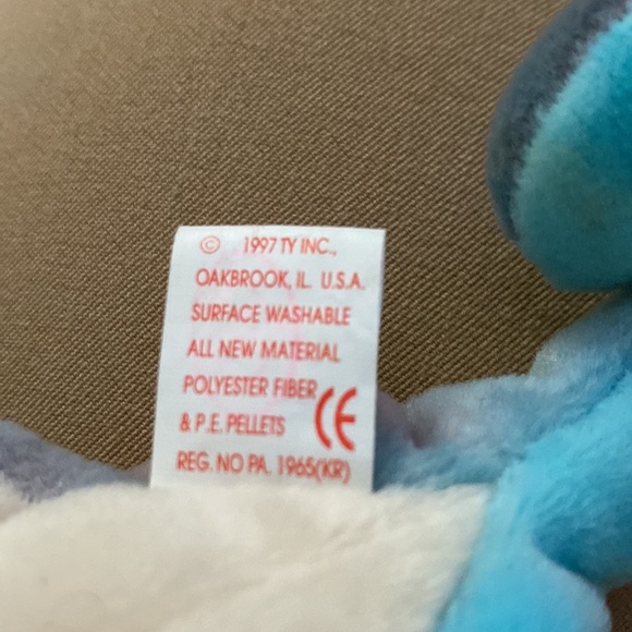 Ty Beanie Baby Original. IGGY the Iguana. Born August 12, 1997. Rare. Retired - Picture 11 of 12